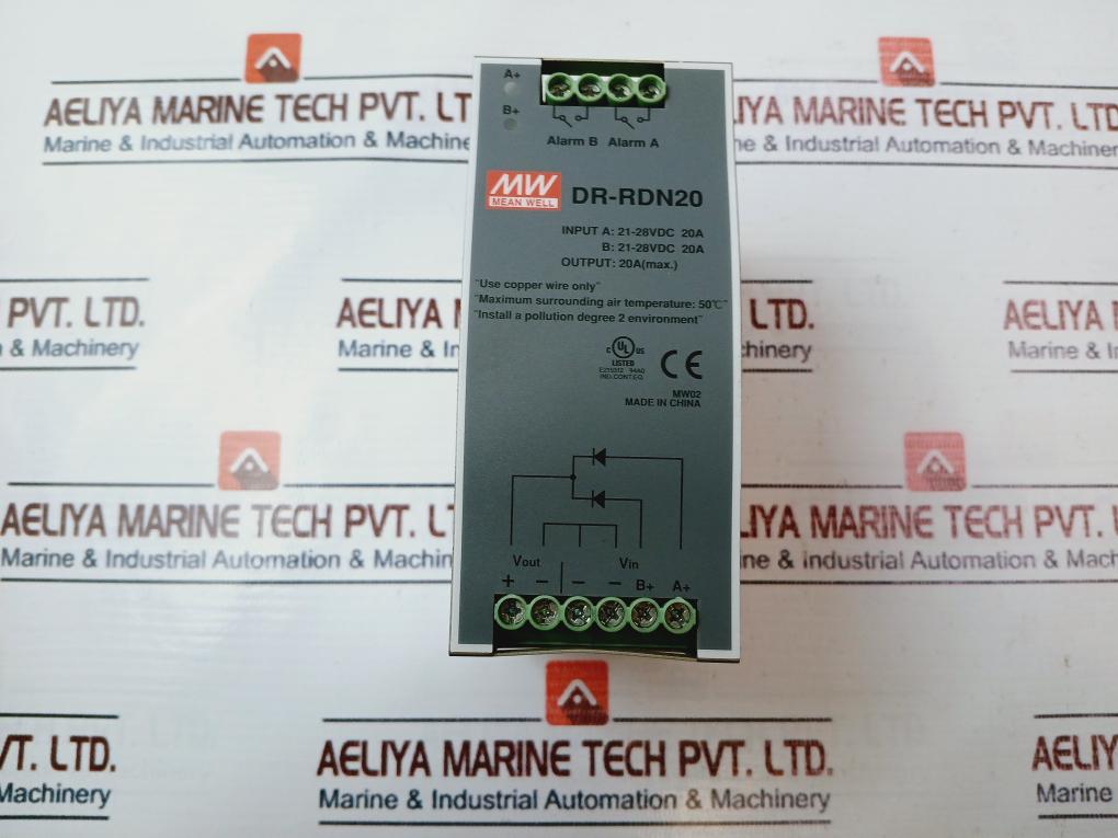 Mean Well Dr-rdn20 Din Rail Power Supply Mw02