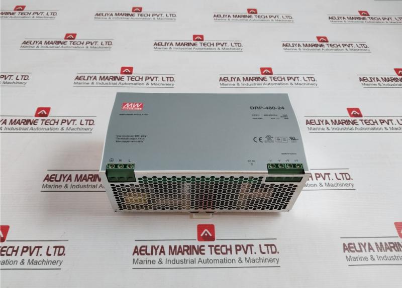 Mean Well Drp-480-24 Din Rail Power Supply 200-240Vac 4.0A 50/60Hz 24V 20A