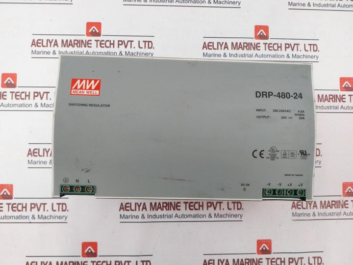 Mean Well Drp-480-24 Switching Regulator 200-240vac 4.0a 50/60hz , 24v 20a