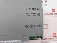 Mean Well Drp-480-24 Switching Regulator 200-240vac 4.0a 50/60hz , 24v 20a