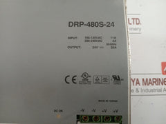 Mean Well Switching Regulator Power Supply 50/60Hz Part No Drp-480S-24