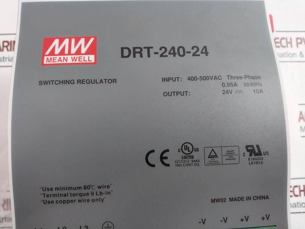 Mean Well Drt-240-24 Switching Regulator