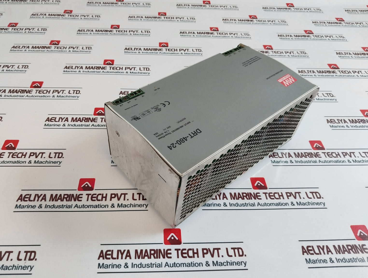Mean Well Drt-480-24 Switching Regulator Power Supply 400-500Vac 3 Phase 1.7A