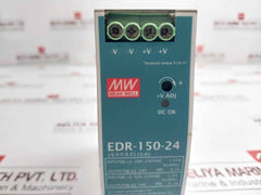 Mean Well Edr-150-24 Power Supply 75C 200-240Vac 1.65A 50/60Hz