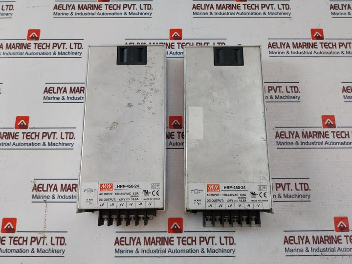 Mean Well Hrp-450-24 Switching Power Supply 100-240 Vac 6.0A 50/60Hz