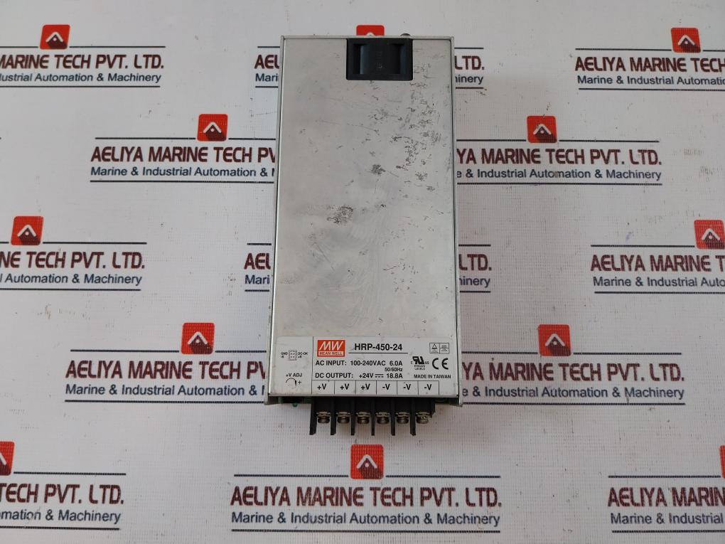 Mean Well Hrp-450-24 Switching Power Supply 100-240 Vac 6.0A 50/60Hz