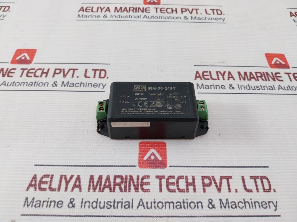 Mean Well Irm-30-24St Switching Mode Power Supply 0.75A 50/60Hz 100-240Vac