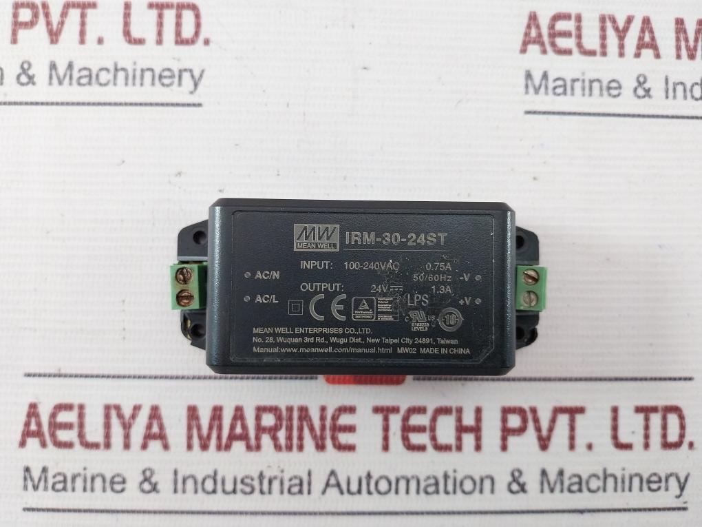 Mean Well Irm-30-24St Switching Mode Power Supply 0.75A 50/60Hz 100-240Vac