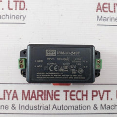 Mean Well Irm-30-24St Switching Mode Power Supply 0.75A 50/60Hz 100-240Vac