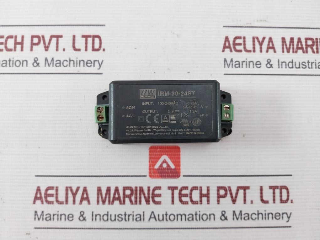 Mean Well Irm-30-24St Switching Mode Power Supply 0.75A 50/60Hz 100-240Vac