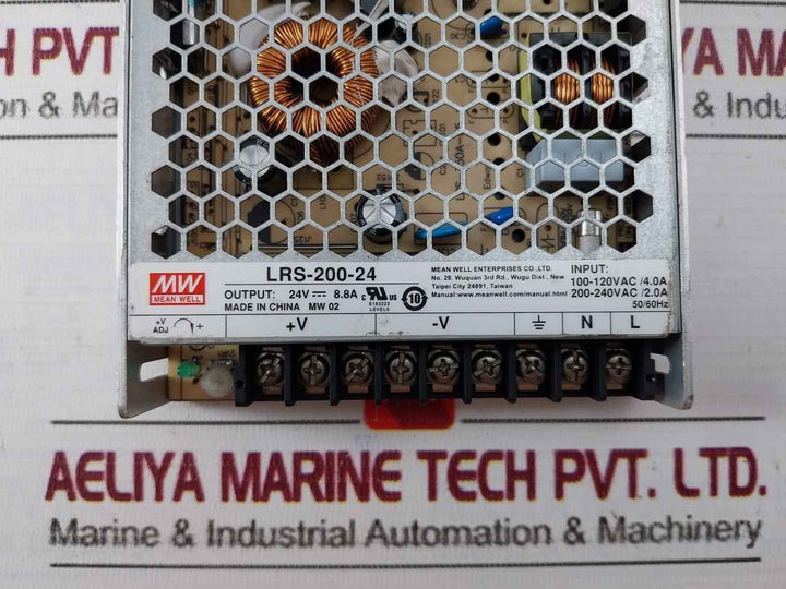 Mean Well Lrs-200-24 Single Output Switching Power Supply 50/60Hz