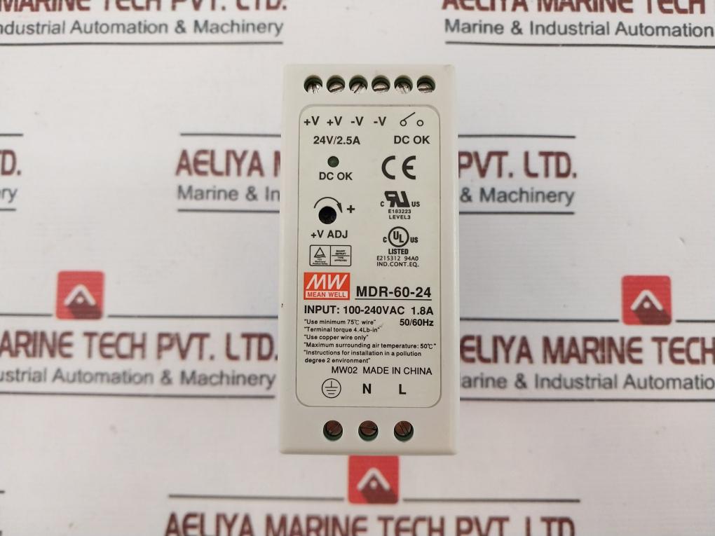 Mean Well Mdr-60-24 Power Supply 50/60Hz