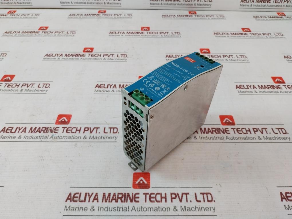 Mean Well Ndr-120-24 Ac/Dc Single Output Din Rail Power Supply Module 120W