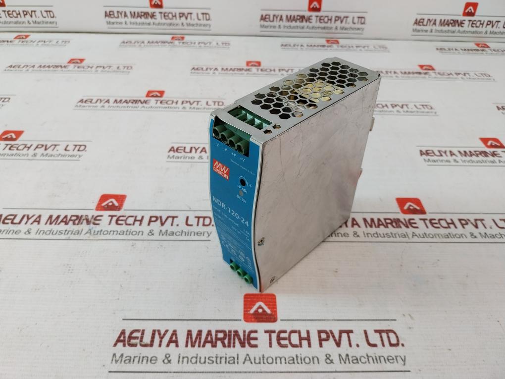 Mean Well Ndr-120-24 Ac/Dc Single Output Din Rail Power Supply Module 120W
