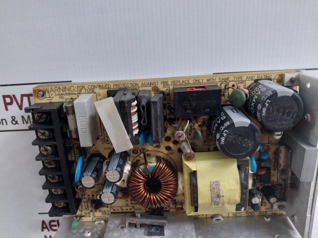 Mean Well Nes-100-24 Switching Power Supply 100-120Vac 2.5A 50/60Hz E183223 Mw02