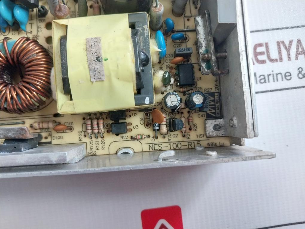 Mean Well Nes-100-24 Switching Power Supply 100-120Vac 2.5A 50/60Hz E183223 Mw02