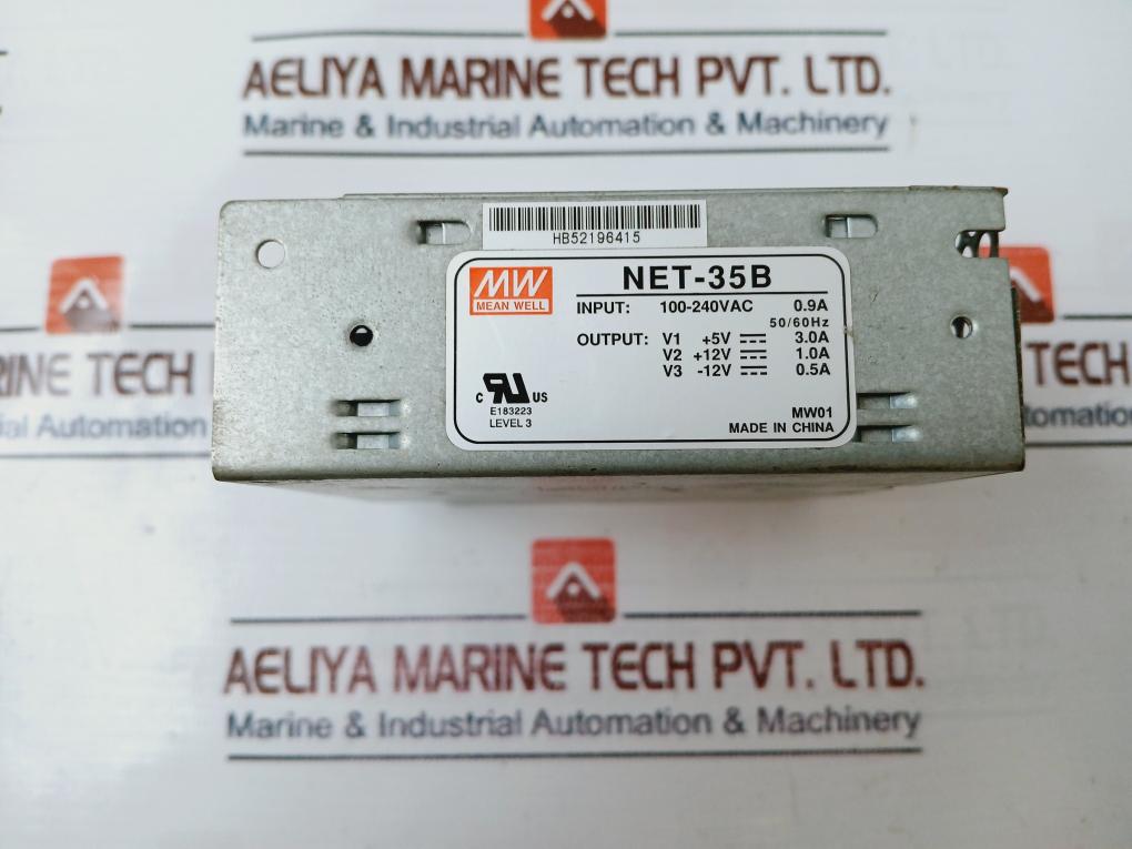Mean Well Net-35B Switching Power Supply 100-240V Ac