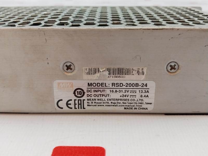 Mean Well Rsd-200B-24 Dc-dc Enclosed Converter 24V 8.4A