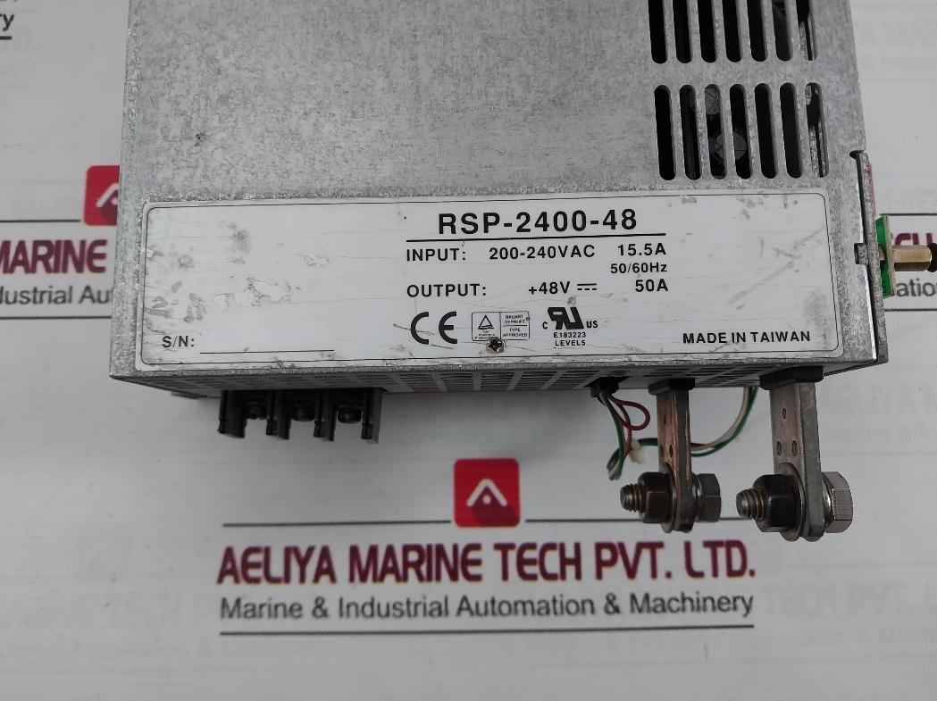 Mean Well Rsp-2400-48 Ac/Dc Enclosed Power Supply 200-240Vac 15.5A