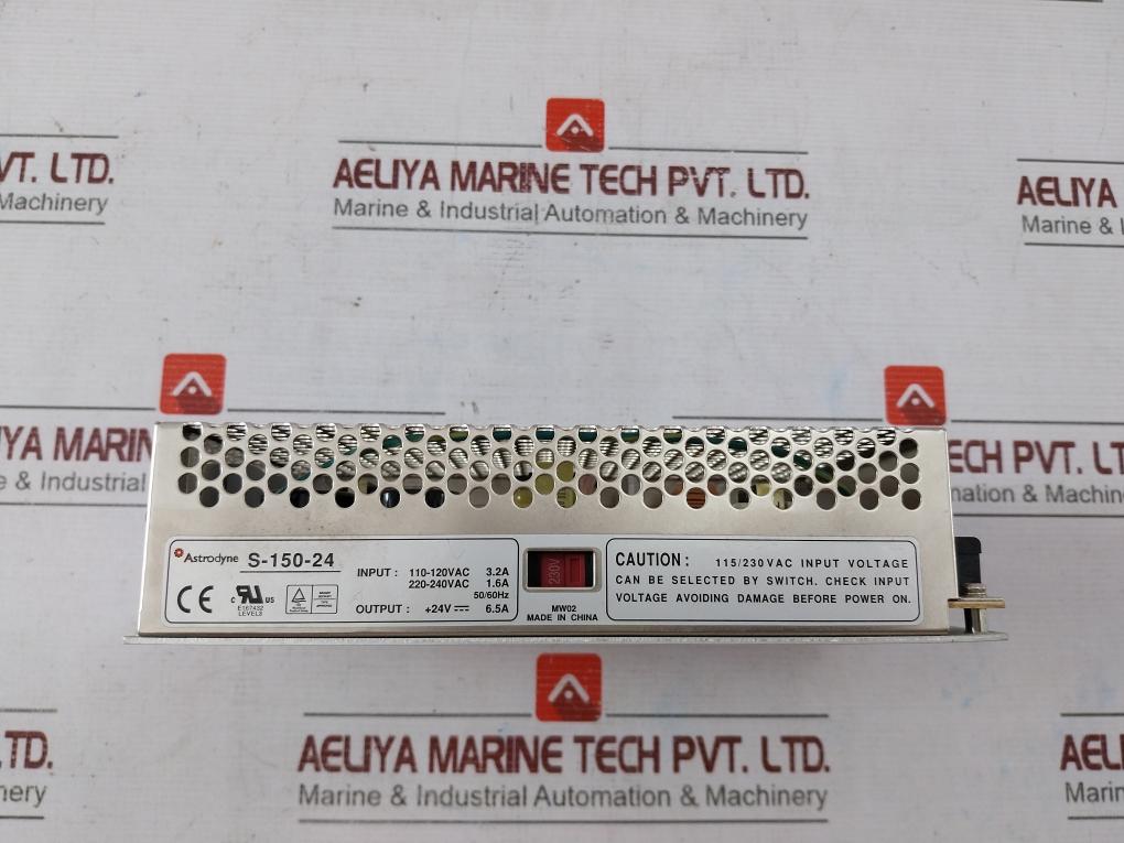 Mean Well S-150-24 Switching Power Supply 110-120Vac 3.2A E167432 S-150N-r15Vai