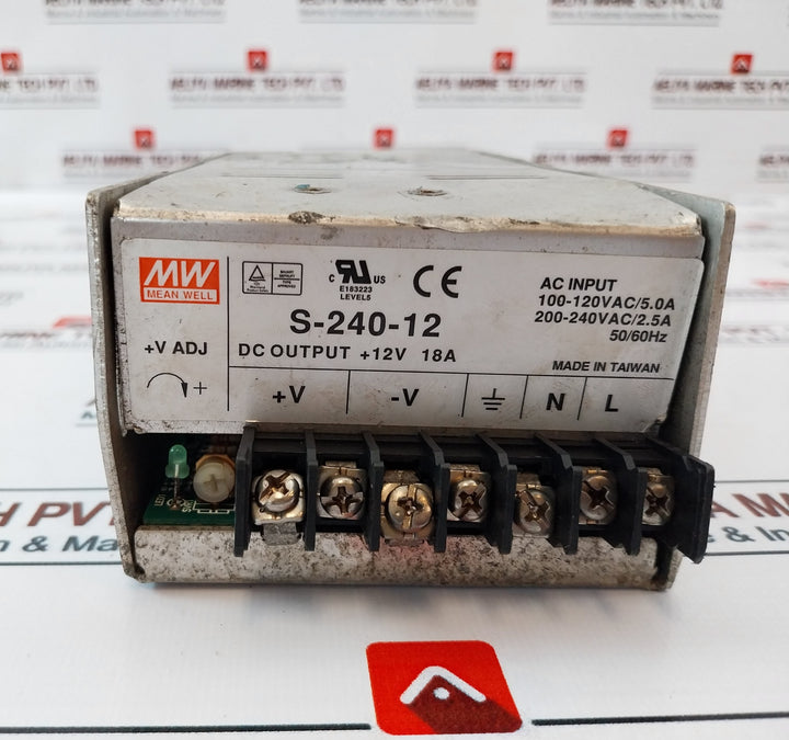 Mean Well S-240-12 Switching Power Supply S-240-13.8 E183223
