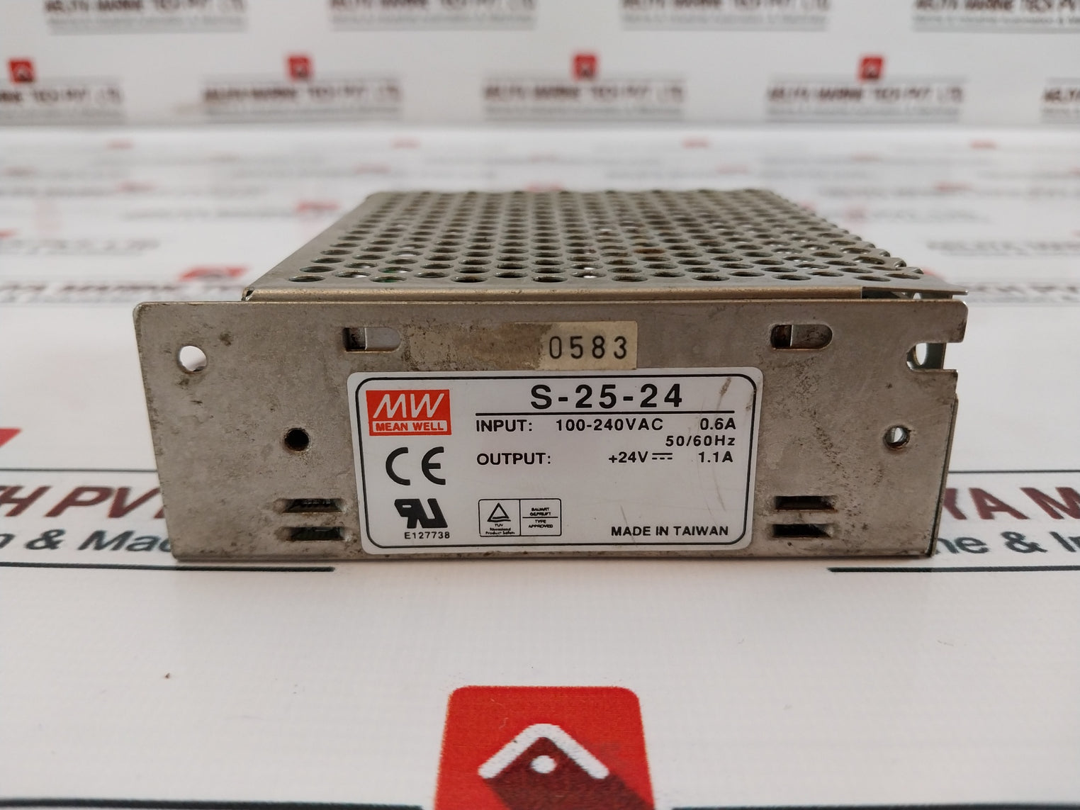 Mean Well S-25-24 Power Supply 100-240 Vac 0.6A 50/60 Hz