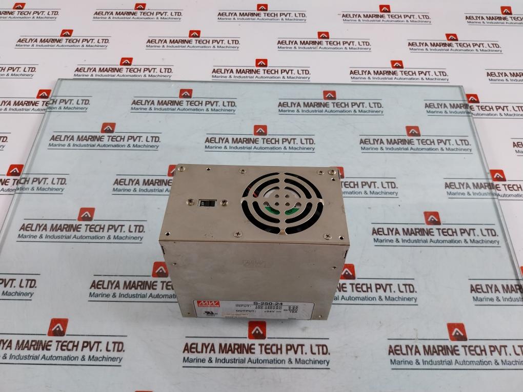 Mean Well S-250-24 Switching Power Supply 10A 100-240Vac 6.0-3.5A 50/60Hz