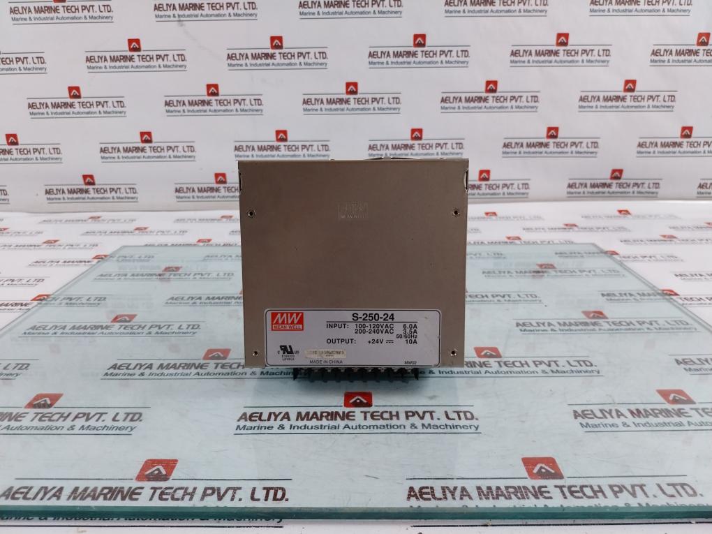 Mean Well S-250-24 Switching Power Supply 10A 100-240Vac 6.0-3.5A 50/60Hz
