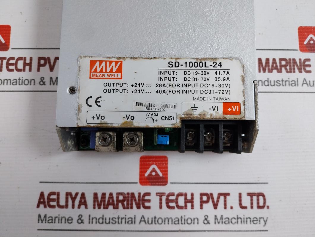 Isolated Chassis Mount Dc/Dc Converter Sd-1000L-24 Mean Well