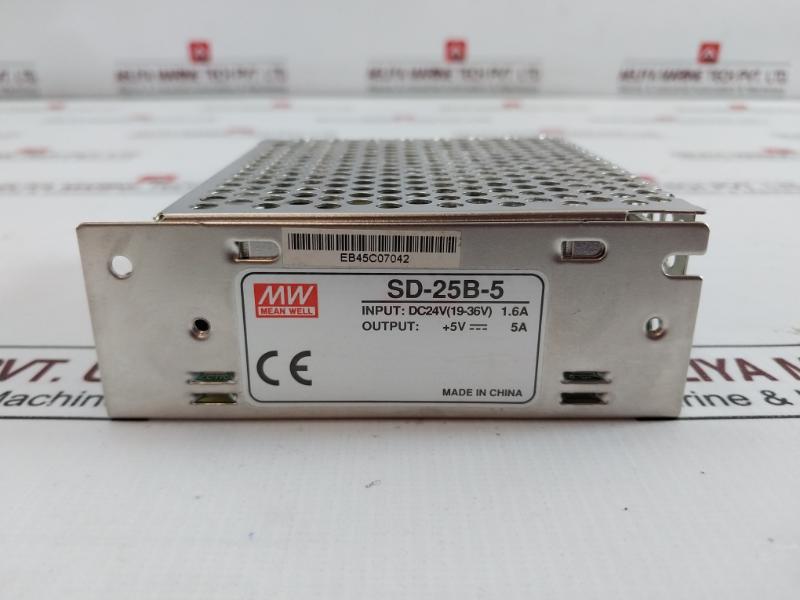 Mean Well Sd-25b-5 Dc-dc Converter Power Supply Dc24v (19-36v) 1.6a +5v 5a