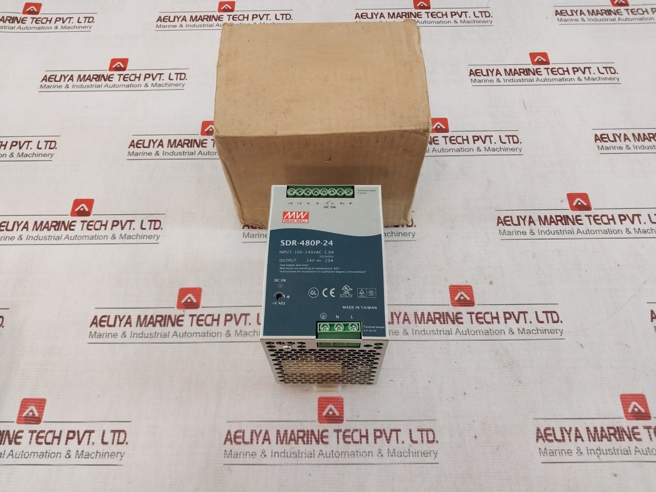 Mean Well Sdr-480P-24 Ac-dc Industrial Din Rail Power Supply 100-240Vac 5.0A