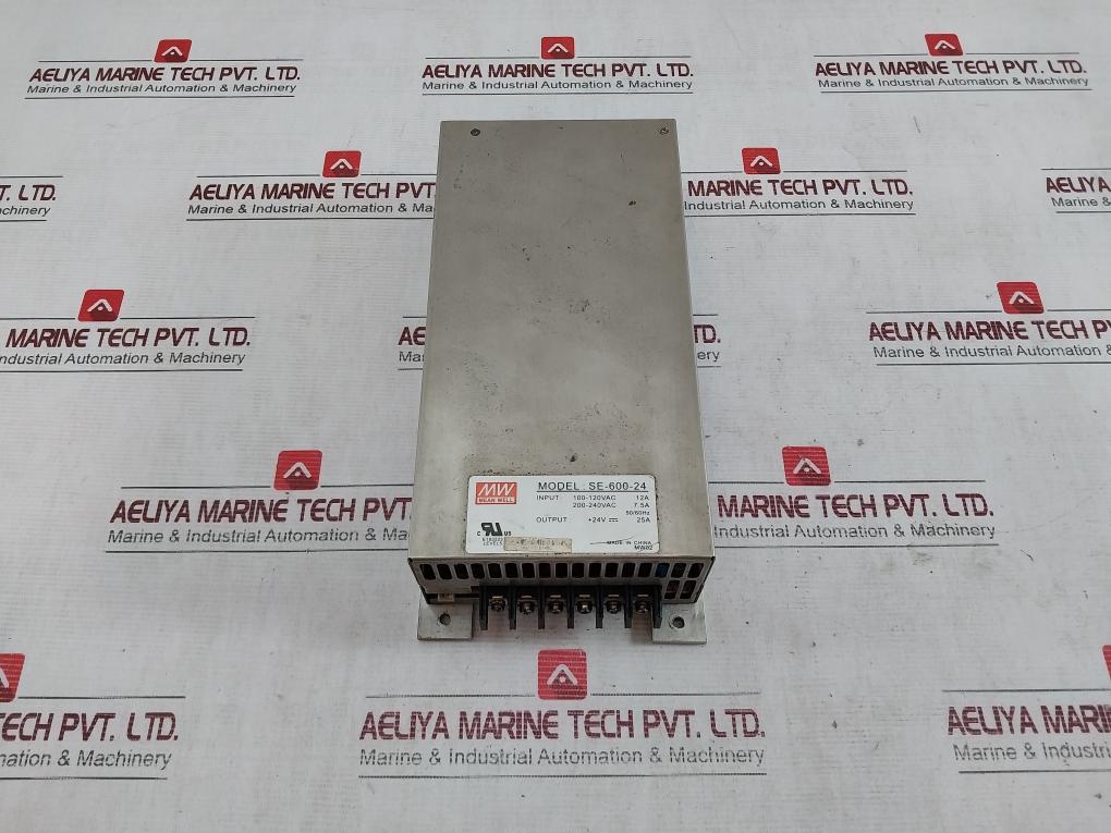 Mean Well Se-600-24 Switching Mode Power Supply 200-240Vac 7.5A E183223