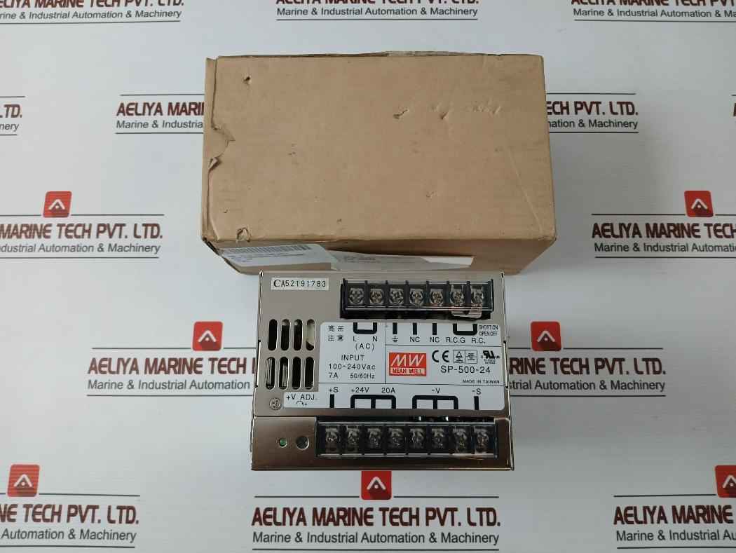 Mean Well Sp-500-24 Ballast Console Power Supply Module Input 100-240Vac