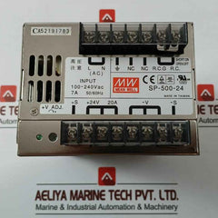 Mean Well Sp-500-24 Ballast Console Power Supply Module Input 100-240Vac