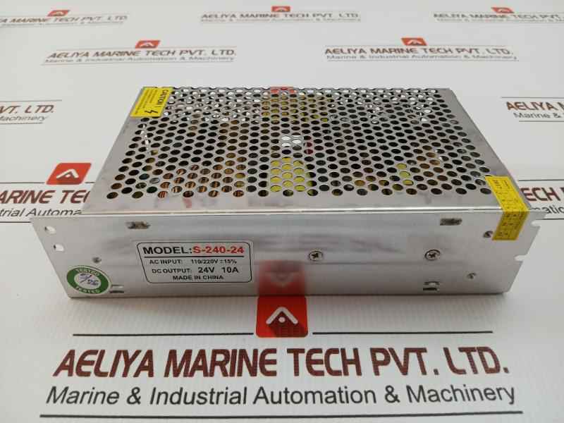 Mean Well Switching Power Supply 24Vdc 10A 240W Part No S-240-24