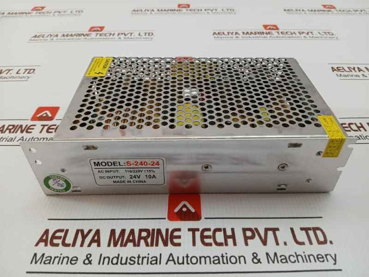 Mean Well Switching Power Supply 24Vdc 10A 240W Part No S-240-24