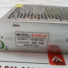 Mean Well Switching Power Supply 24Vdc 10A 240W Part No S-240-24