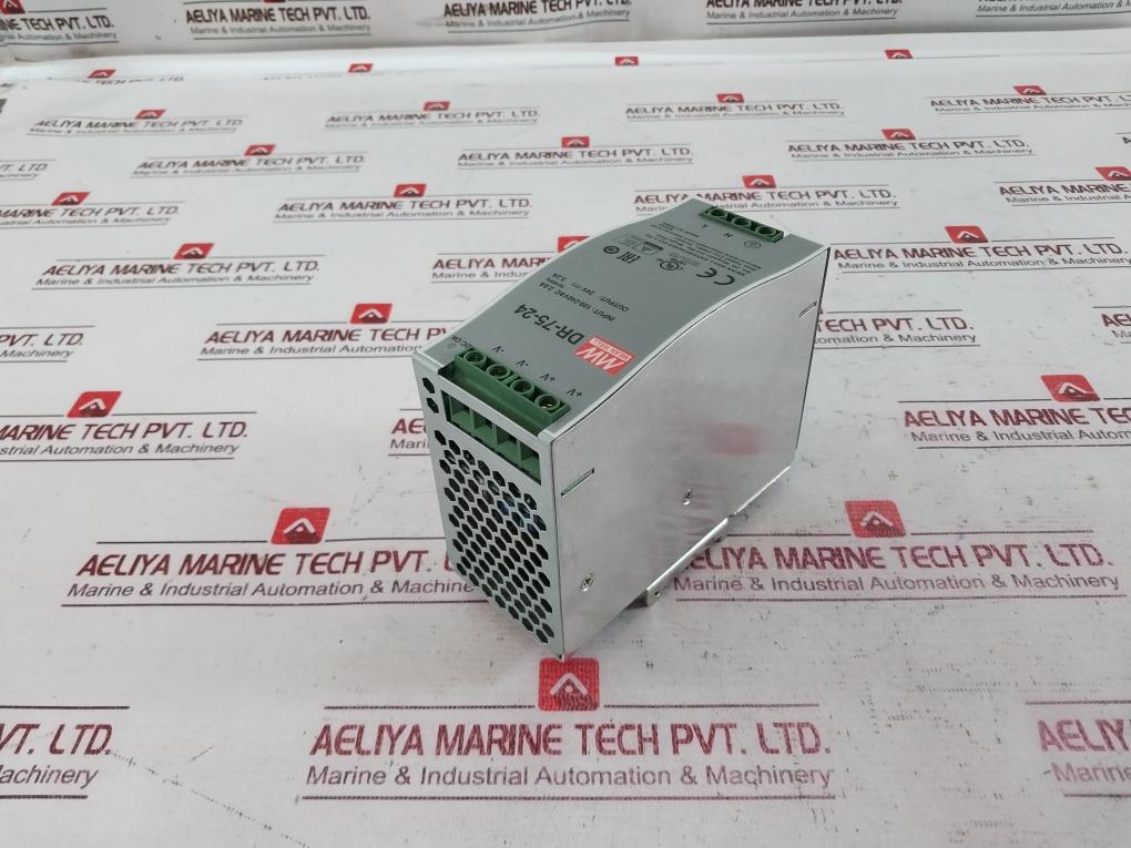 Mean Well Dr-75-24 Din Rail Power Supply 100-240Vac