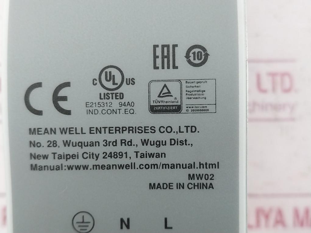 Mean Well Dr-75-24 Din Rail Power Supply 100-240Vac