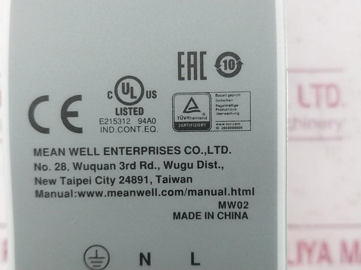 Mean Well Dr-75-24 Din Rail Power Supply 100-240Vac