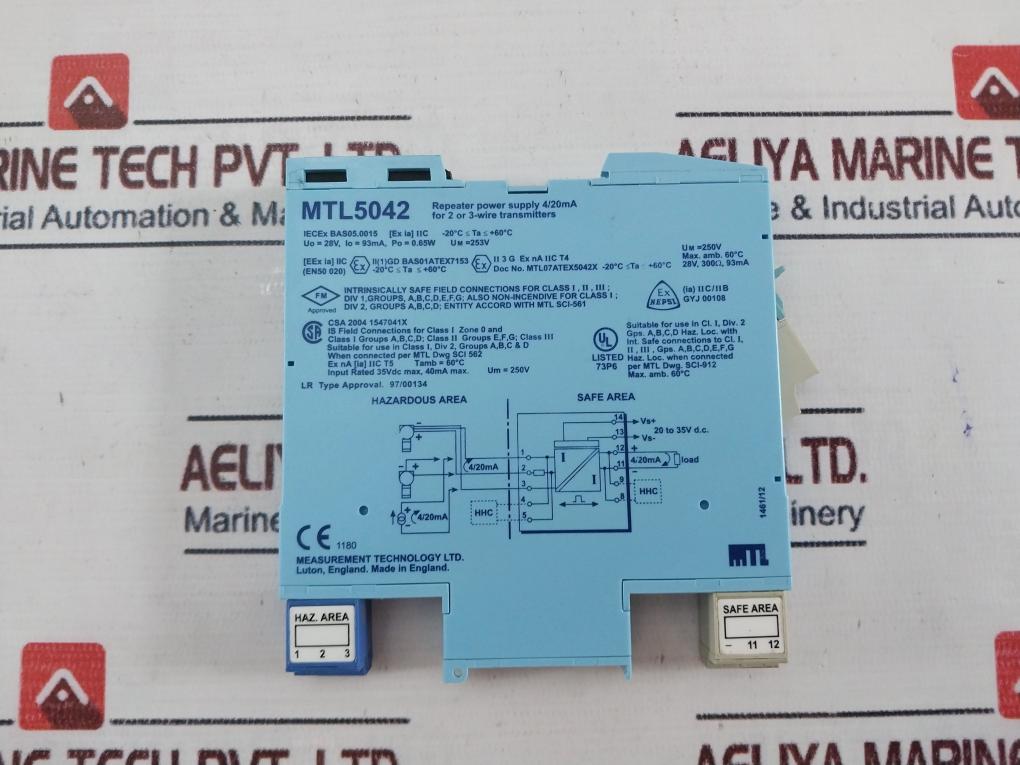 Measurement Mtl5042 Repeater Power Supply 4/20Ma 250V 1461/12
