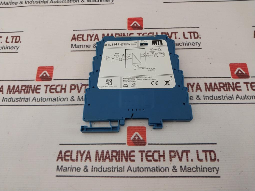 Measurement Technology Mtl1141 Transmitter Repeater (Mtl1000 Range) Psu 4/20Ma