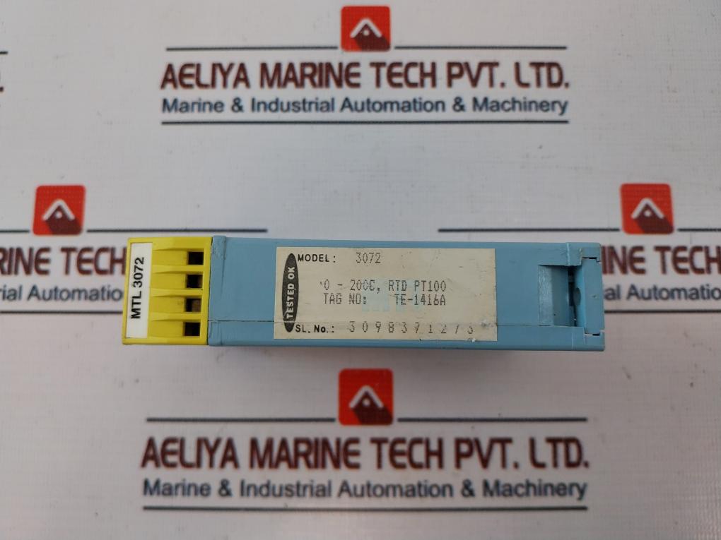 Measurement Technology MTL 3072 Temperature Converter Mtl 3000 Series