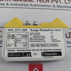 Measurement Technology MTL 377-32P Surge Protection Unit EX 93C2001X