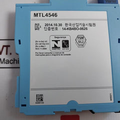 Measurement Technology Mtl4546 Isolating Driver For Smart I/P Converter 4/20Ma