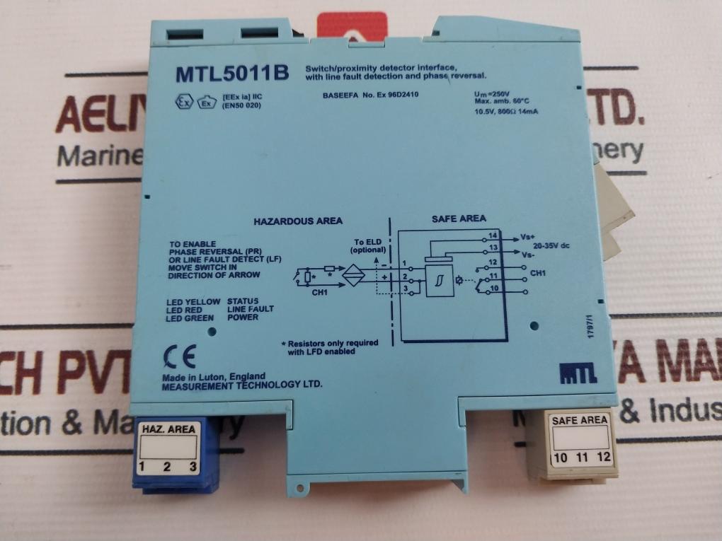 Measurement Technology Mtl5011B Switch/Proximity Detector Interface