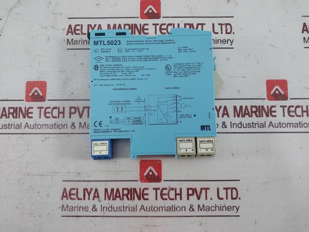 Measurement Technology Mtl5023 Solenoid/Alarm Driver With Logic Control
