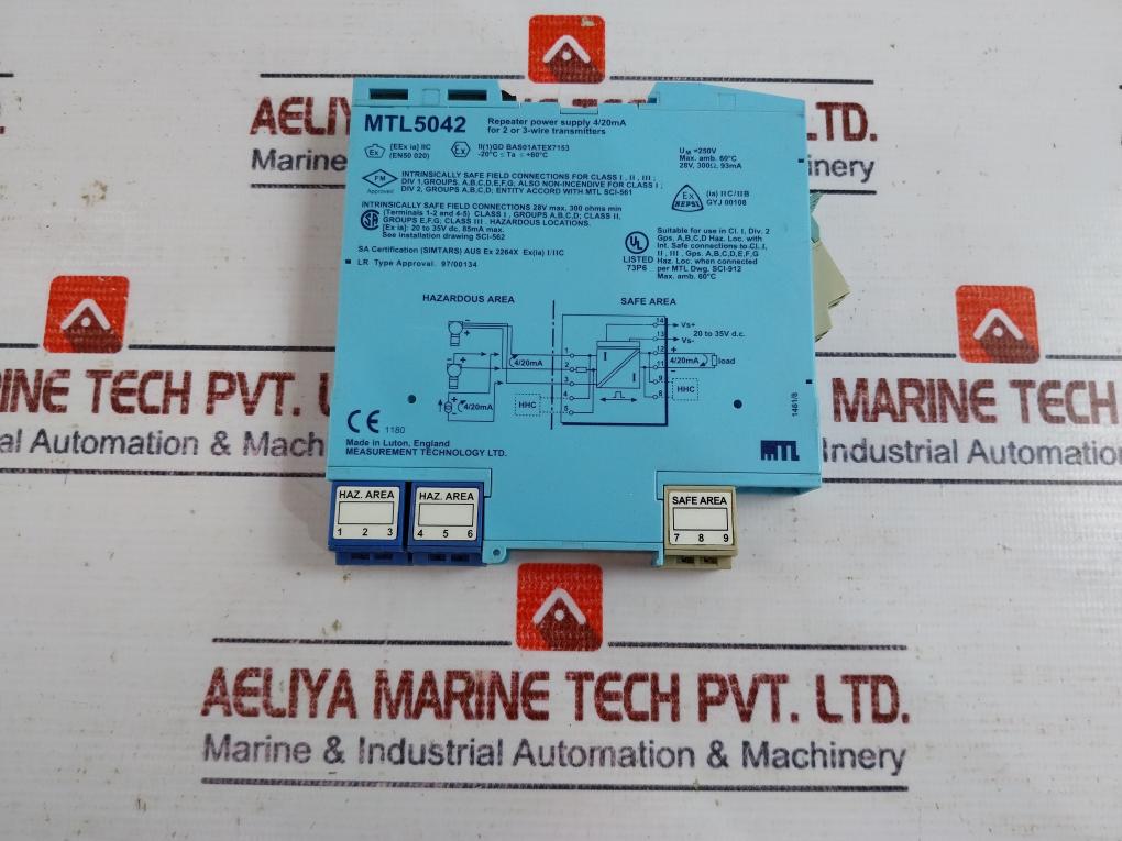 Measurement Technology Mtl5042 Repeater Power Supply For 2 Or 3-wire Transmitter