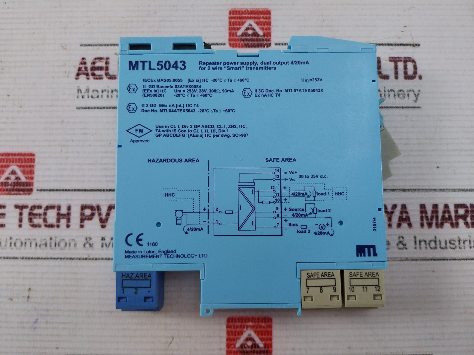 Measurement Technology Mtl5043 Repeater Power Supply