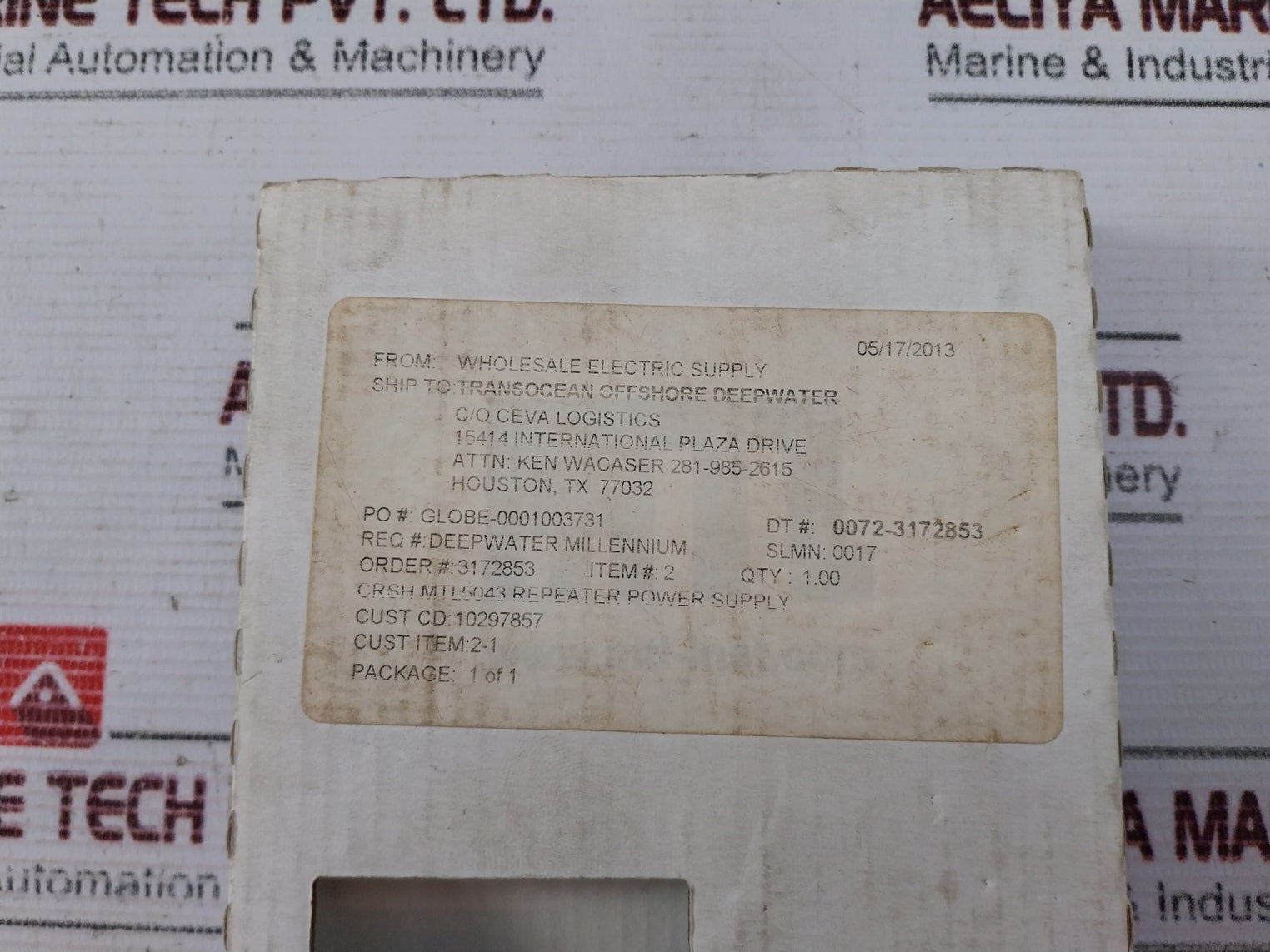 Measurement Technology Mtl5043 Repeater Power Supply